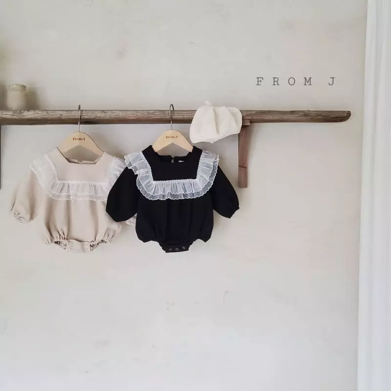 From J - Korean Baby Fashion - #babyoutfit - Ami Frill bOdysuit - 3