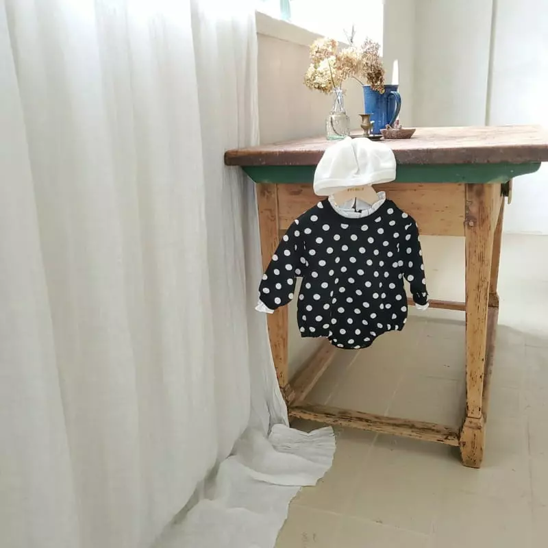 From J - Korean Baby Fashion - #babywear - Jacquard Dot Bodysuit - 12
