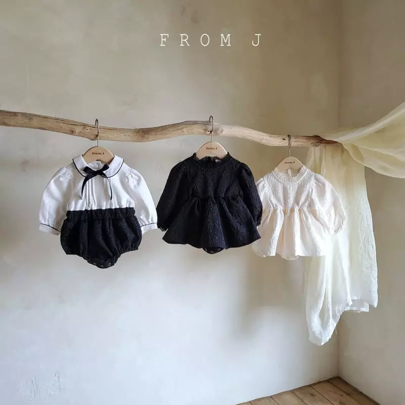 From J - Korean Baby Fashion - #onlinebabyshop - Pintuck Bodysuit - 5