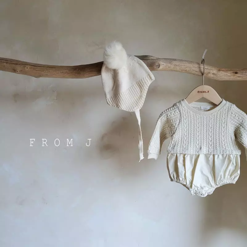 From J - Korean Baby Fashion - #onlinebabyshop - Twist Bodysuit - 9