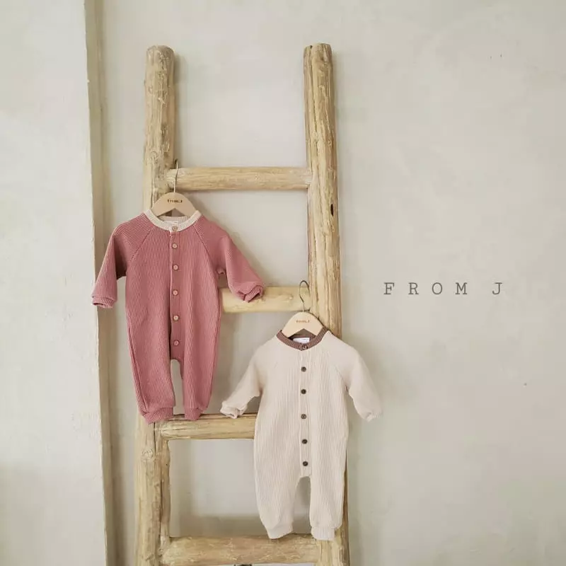 From J - Korean Baby Fashion - #smilingbaby - Butter Waffle Bodysuit - 3