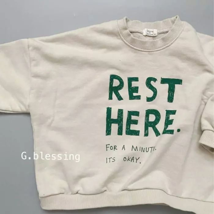 G Blessing - Korean Children Fashion - #childofig - Rest Sweatshirt - 5