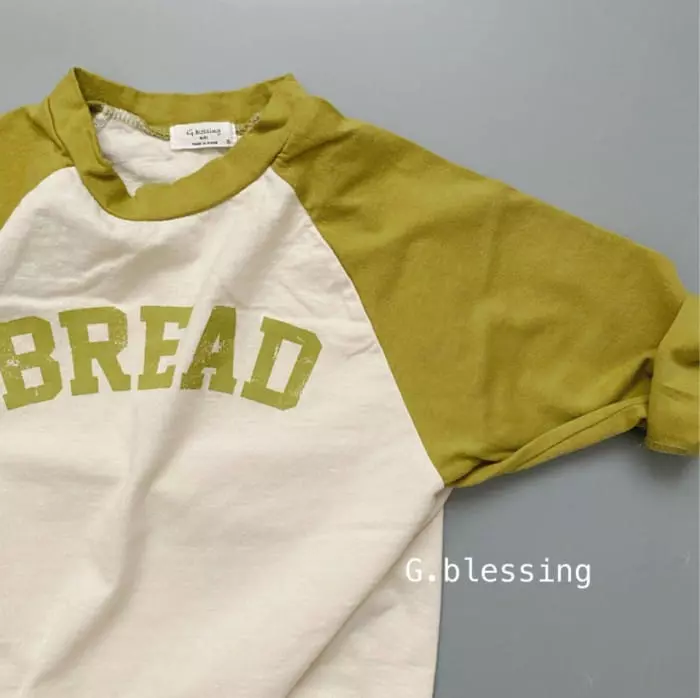 G Blessing - Korean Children Fashion - #childofig - Bread Raglan Tee - 3
