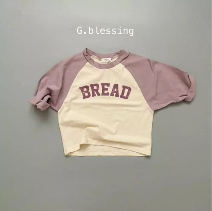 G Blessing - Korean Children Fashion - #childofig - Bread Raglan Tee - 4