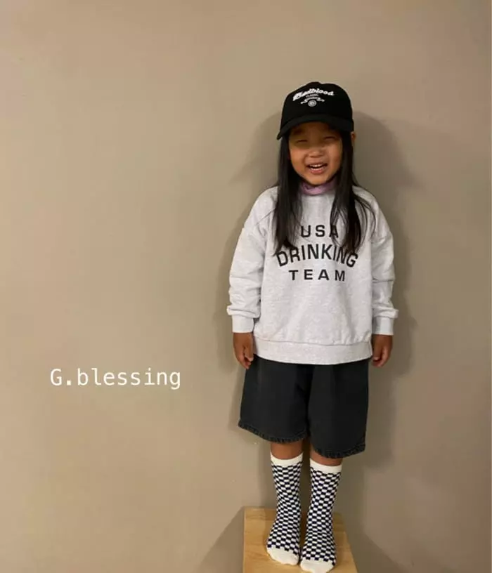 G Blessing - Korean Children Fashion - #childofig - USA Sweatshirt with Mom