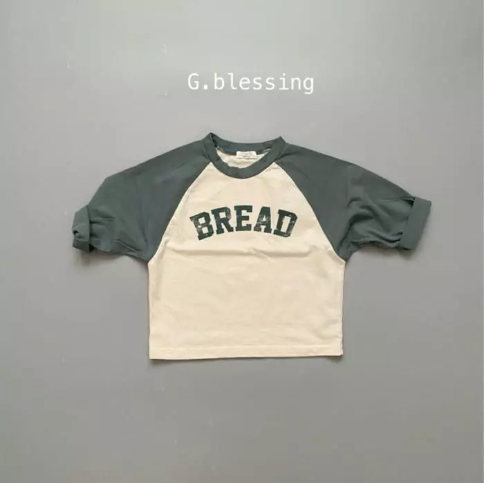 G Blessing - Korean Children Fashion - #childrensboutique - Bread Raglan Tee - 5
