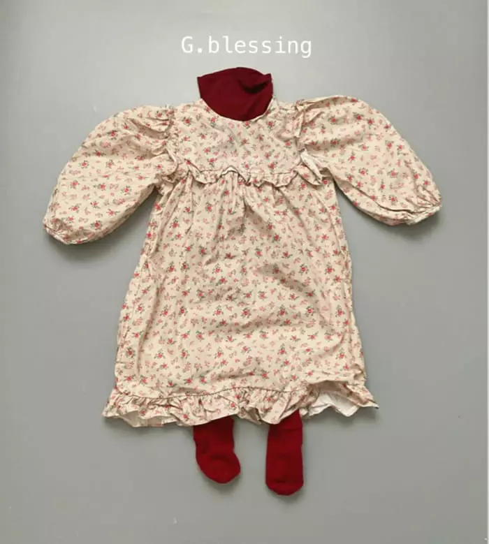 G Blessing - Korean Children Fashion - #childrensboutique - Small Flower One-piece - 9