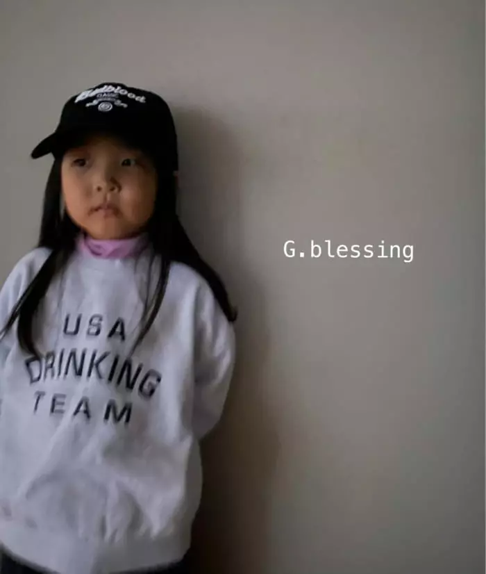 G Blessing - Korean Children Fashion - #designkidswear - USA Sweatshirt with Mom - 3
