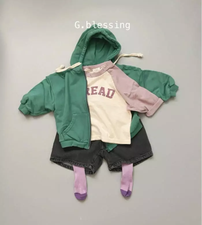 G Blessing - Korean Children Fashion - #fashionkids - Bread Raglan Tee - 8