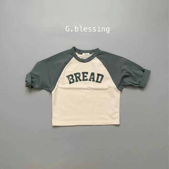 G Blessing - Korean Children Fashion - #discoveringself - Bread Raglan Tee - 4