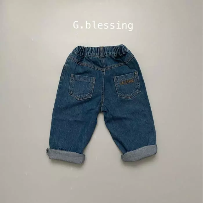 G Blessing - Korean Children Fashion - #kidsshorts - Embroidery Pants - 2