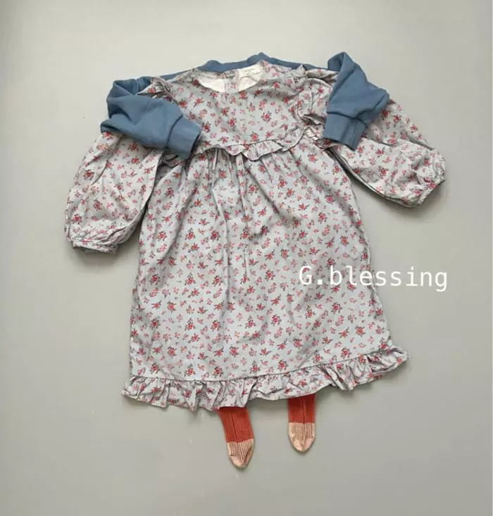 G Blessing - Korean Children Fashion - #stylishchildhood - Small Flower One-piece - 7