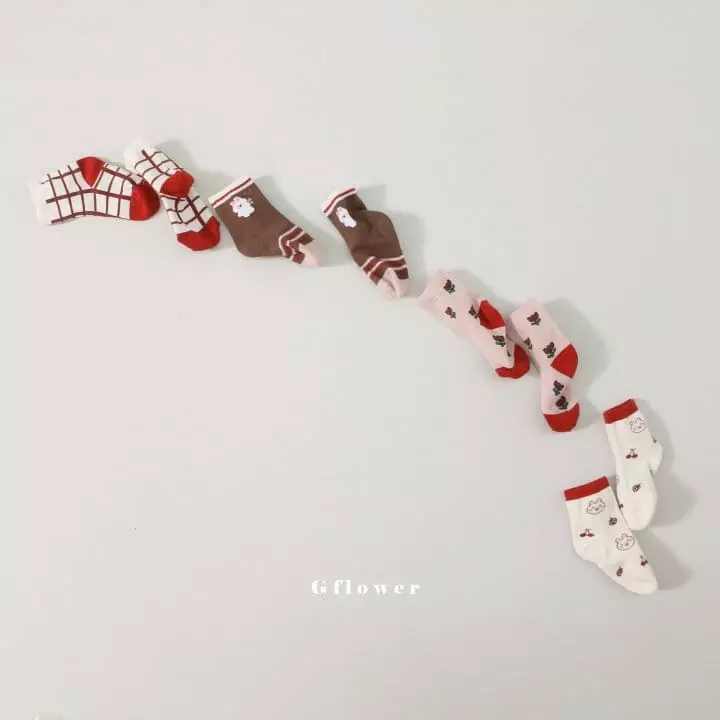 G Flower - Korean Children Fashion - #Kfashion4kids - Barnie Socks Set - 2