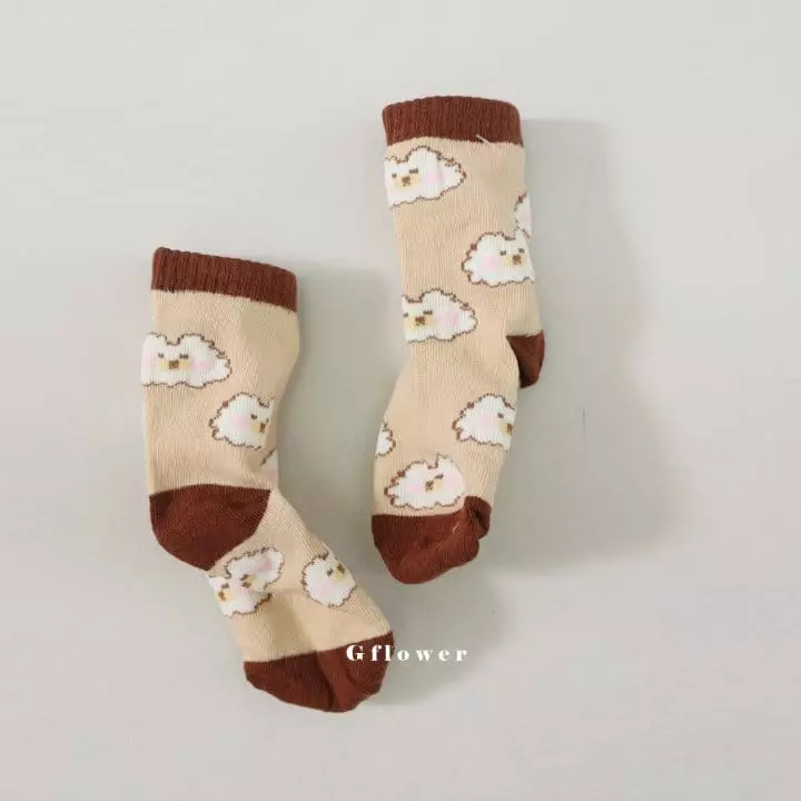 G Flower - Korean Children Fashion - #childofig - Brown Socks Set - 6