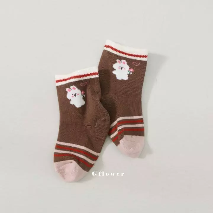 G Flower - Korean Children Fashion - #childofig - Barnie Socks Set - 10