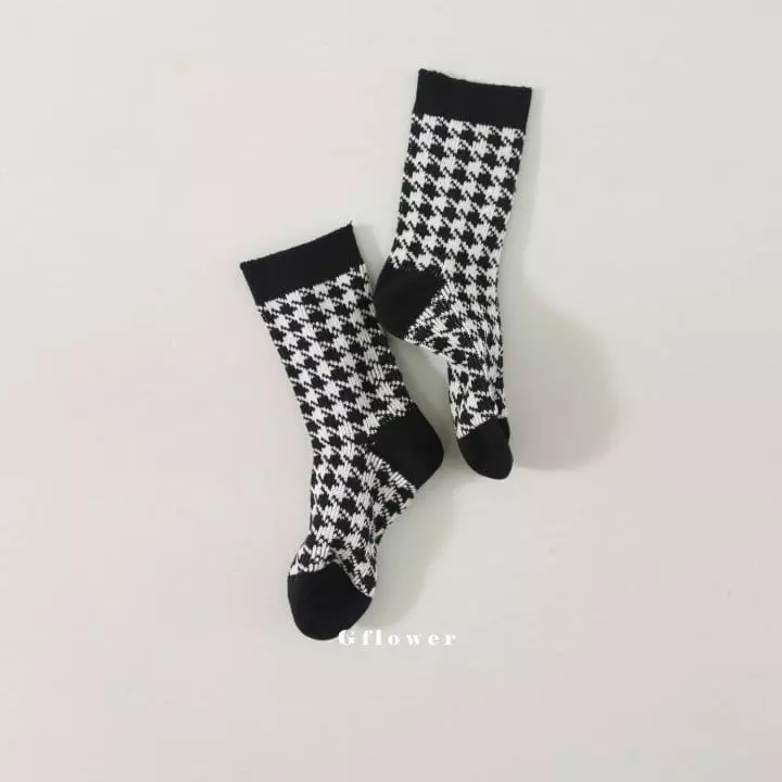 G Flower - Korean Children Fashion - #childrensboutique - Black Socks Set - 8