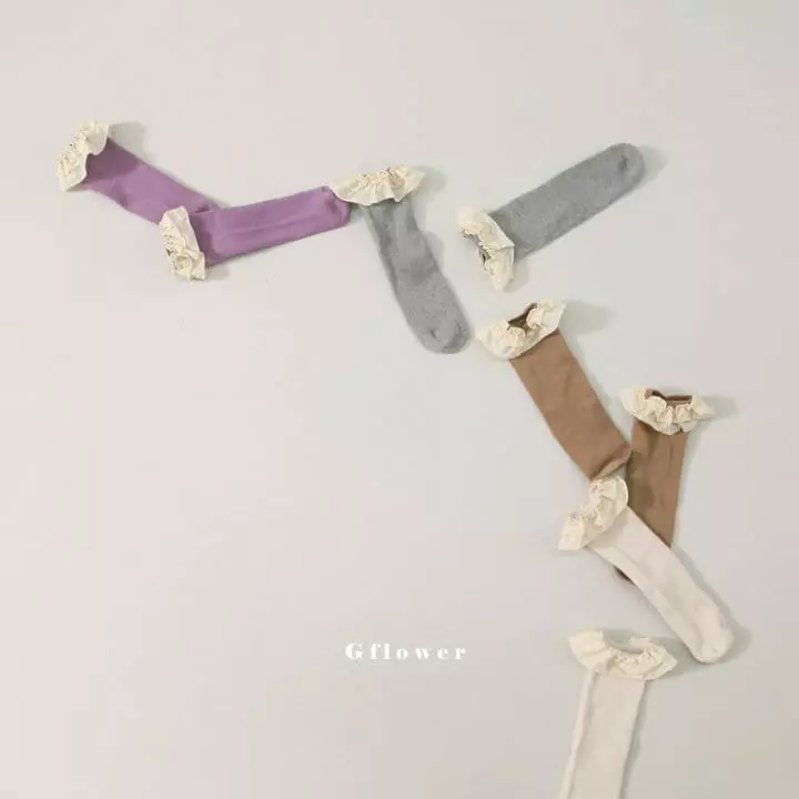 G Flower - Korean Children Fashion - #childofig - New Lace Socks  - 4