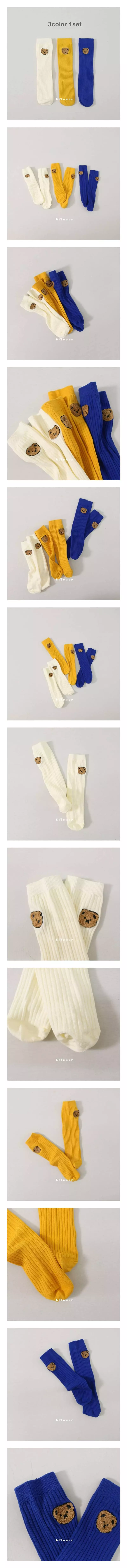 G Flower - Korean Children Fashion - #childrensboutique - Bear Knee Socks