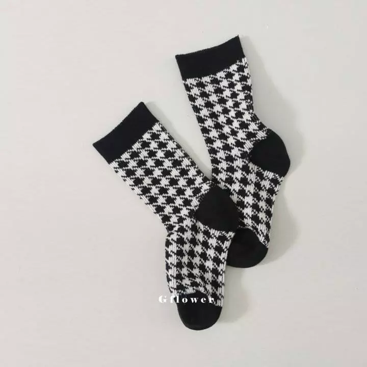 G Flower - Korean Children Fashion - #designkidswear - Black Socks Set - 9