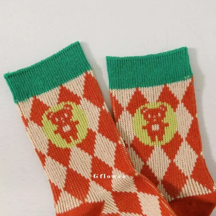 G Flower - Korean Children Fashion - #discoveringself - Bear Socks Set - 11