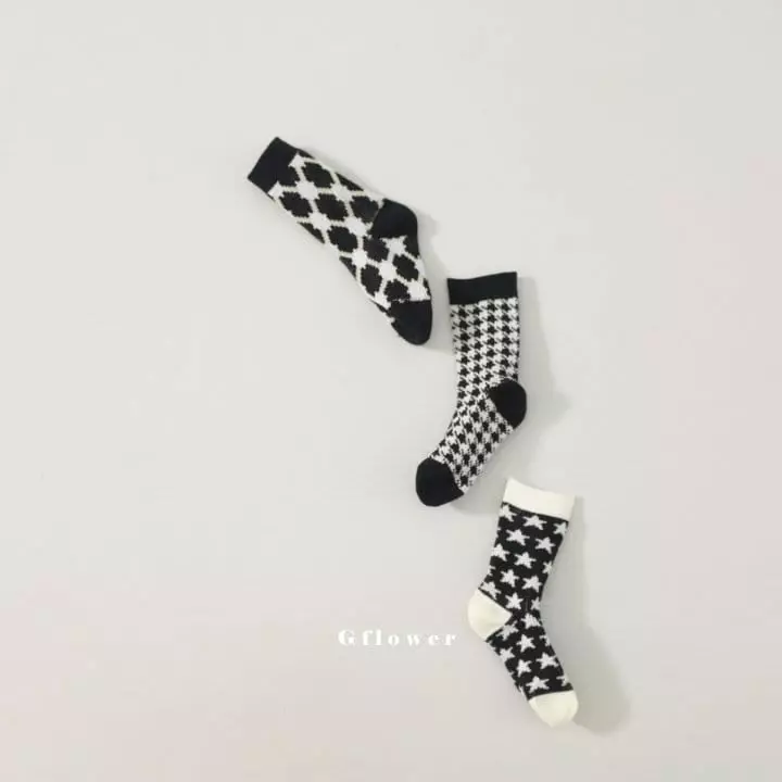 G Flower - Korean Children Fashion - #fashionkids - Black Socks Set - 11