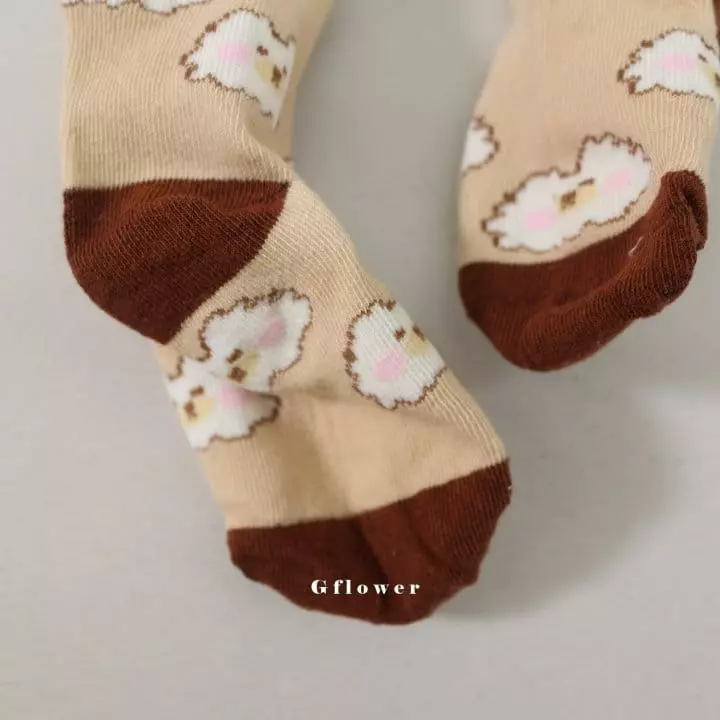 G Flower - Korean Children Fashion - #fashionkids - Brown Socks Set - 10