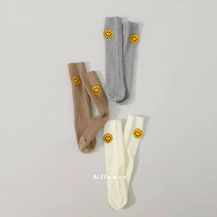 G Flower - Korean Children Fashion - #fashionkids - Smile Knee Socks - 8