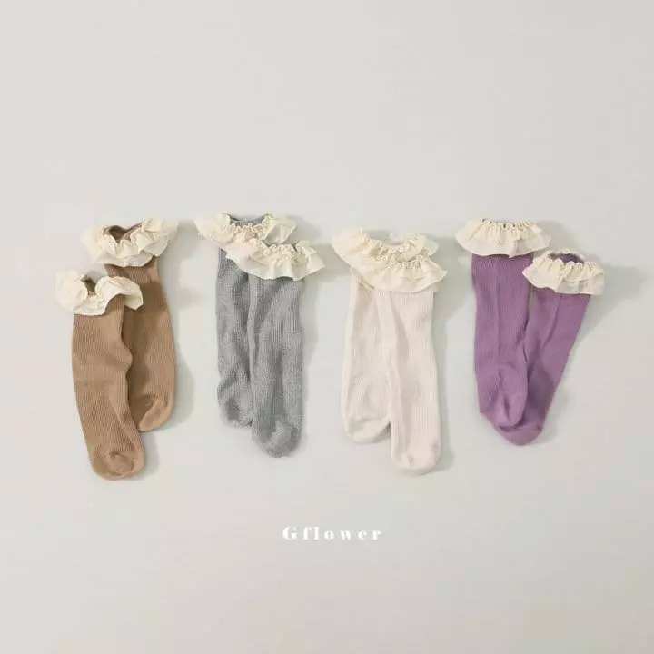G Flower - Korean Children Fashion - #fashionkids - New Lace Socks  - 7