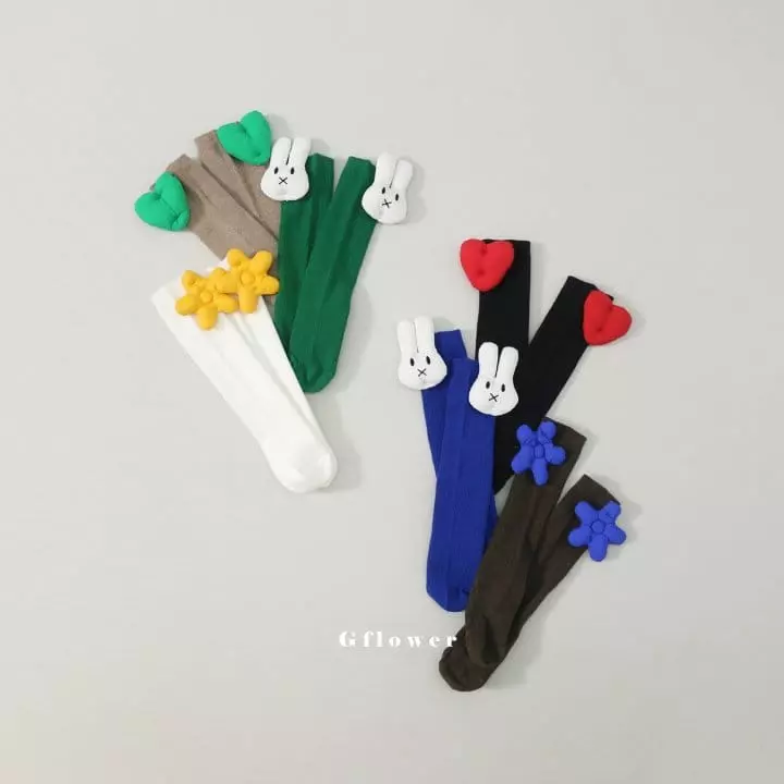 G Flower - Korean Children Fashion - #kidsshorts - Volume Knee Socks - 7