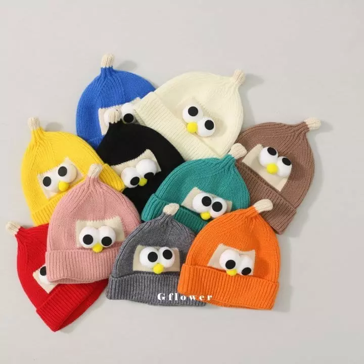 G Flower - Korean Children Fashion - #kidsstore - Cute Big Eyes Beanie - 3