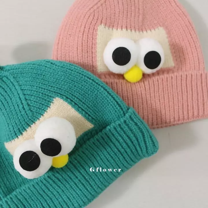 G Flower - Korean Children Fashion - #kidsstore - Cute Big Eyes Beanie - 4