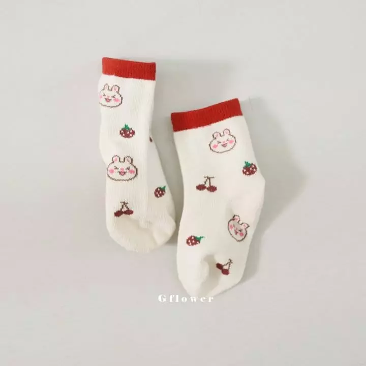 G Flower - Korean Children Fashion - #minifashionista - Barnie Socks Set - 5