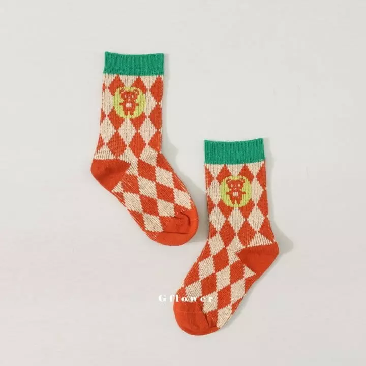 G Flower - Korean Children Fashion - #minifashionista - Bear Socks Set - 4