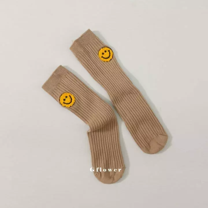 G Flower - Korean Children Fashion - #stylishchildhood - Smile Knee Socks - 3