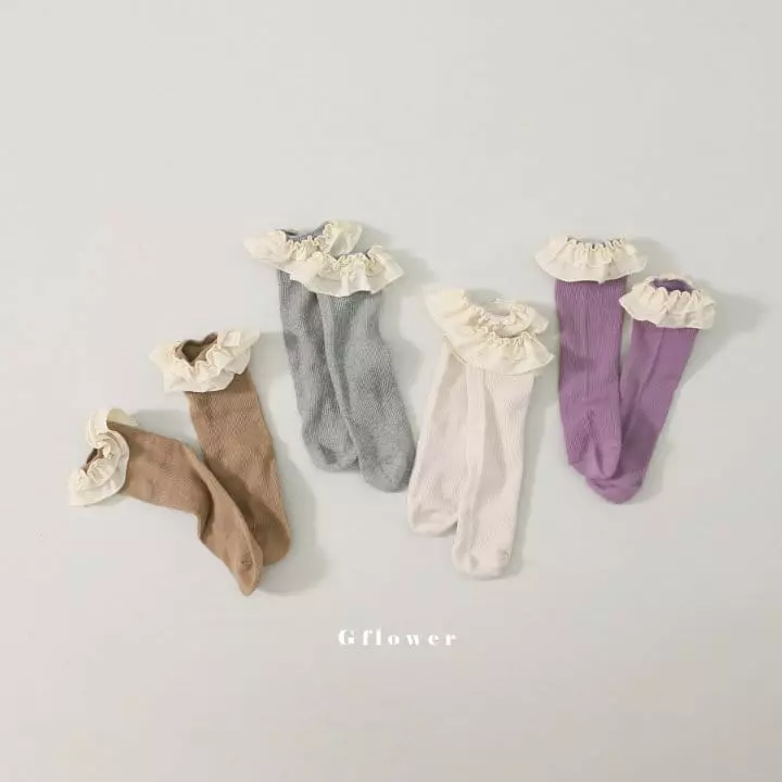G Flower - Korean Children Fashion - #stylishchildhood - New Lace Socks  - 2