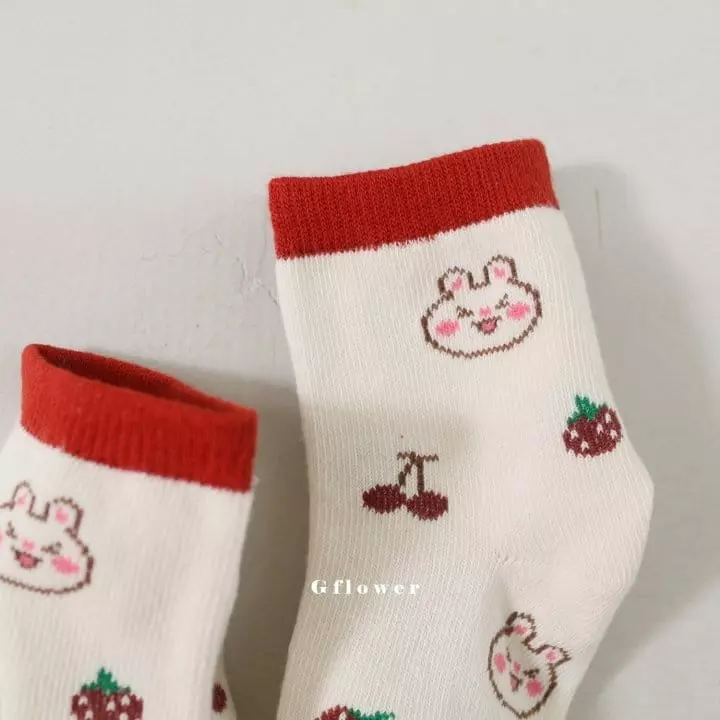G Flower - Korean Children Fashion - #stylishchildhood - Barnie Socks Set - 9