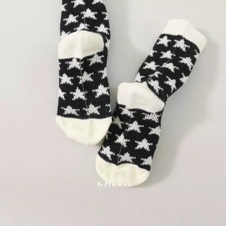 G Flower - Korean Children Fashion - #prettylittlegirls - Black Socks Set - 4