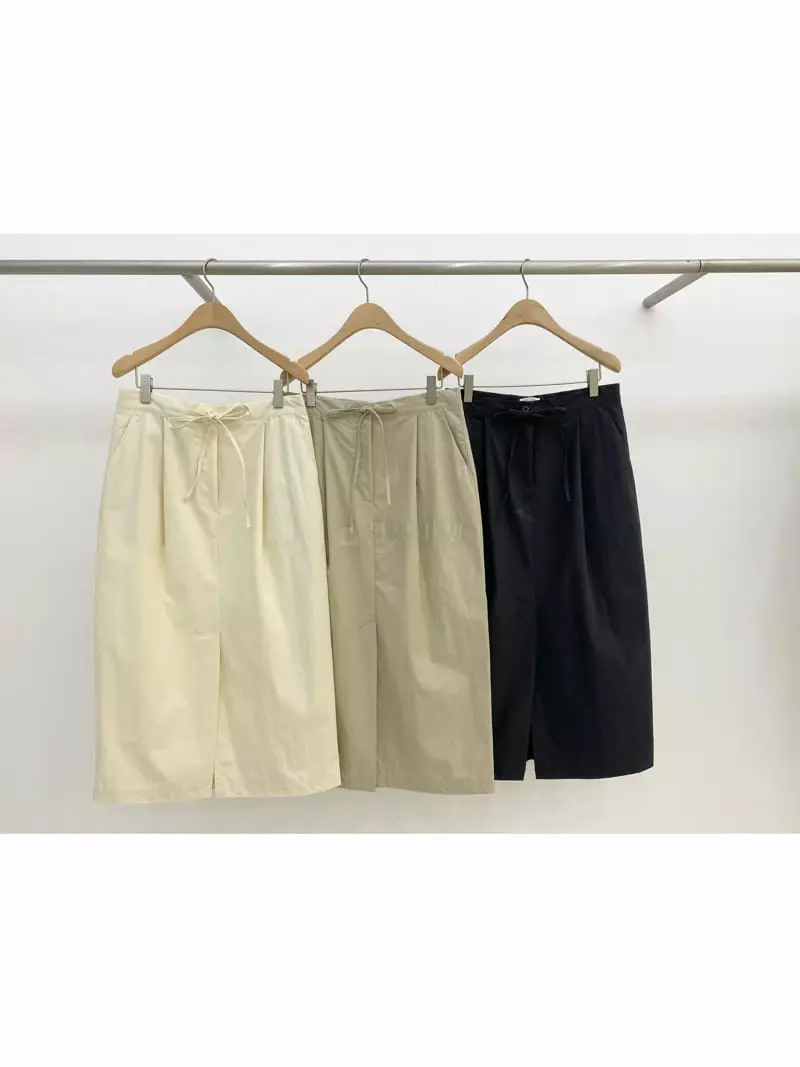 Gallery - Korean Women Fashion - #momslook - Front Slir Peach Skirt - 2