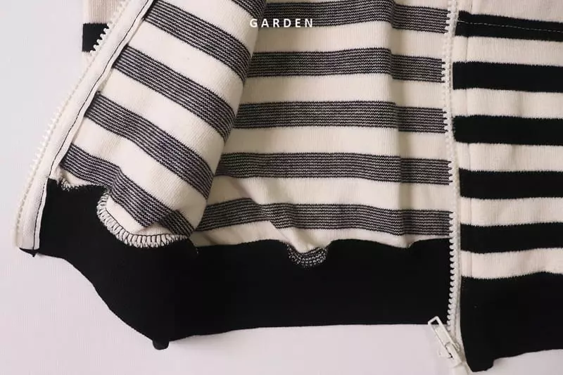 Garden - Korean Children Fashion - #childrensboutique - Stripes Hoody Zip-up - 9