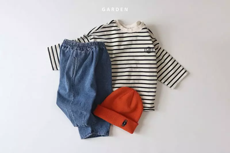 Garden - Korean Children Fashion - #childrensboutique - Garden Stripes Tee - 4