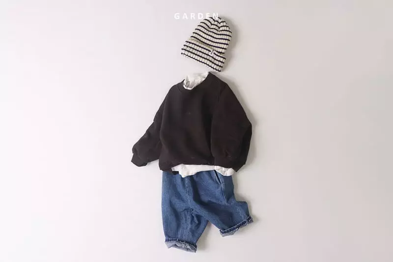 Garden - Korean Children Fashion - #designkidswear - Back Embrodiery Sweatshirt