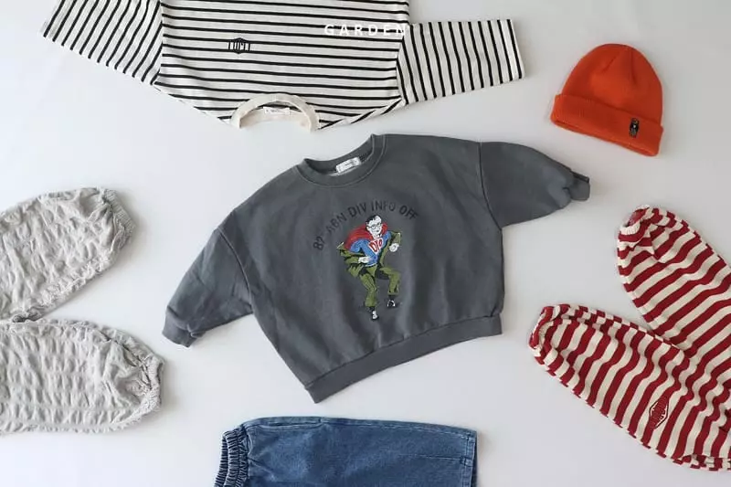 Garden - Korean Children Fashion - #discoveringself - Hero Sweatshirt - 10