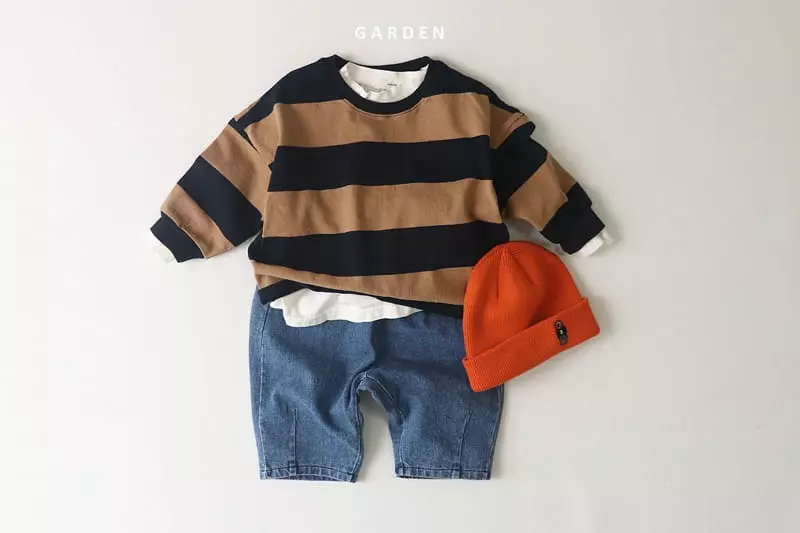 Garden - Korean Children Fashion - #discoveringself - Big Stripes Tee