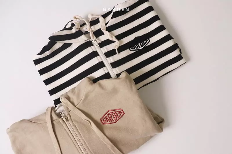 Garden - Korean Children Fashion - #discoveringself - Stripes Hoody Zip-up - 11
