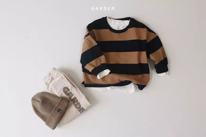 Garden - Korean Children Fashion - #kidsshorts - Big Stripes Tee - 3