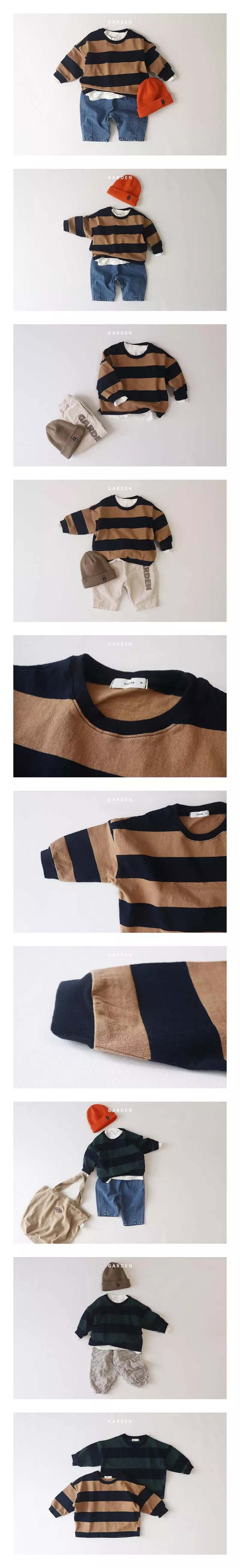 Garden - Korean Children Fashion - #kidsstore - Big Stripes Tee