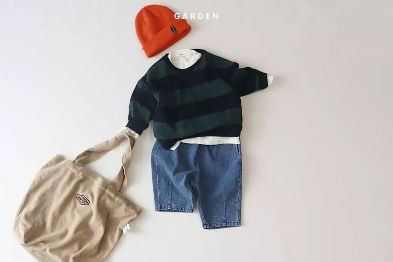Garden - Korean Children Fashion - #magicofchildhood - Big Stripes Tee - 8