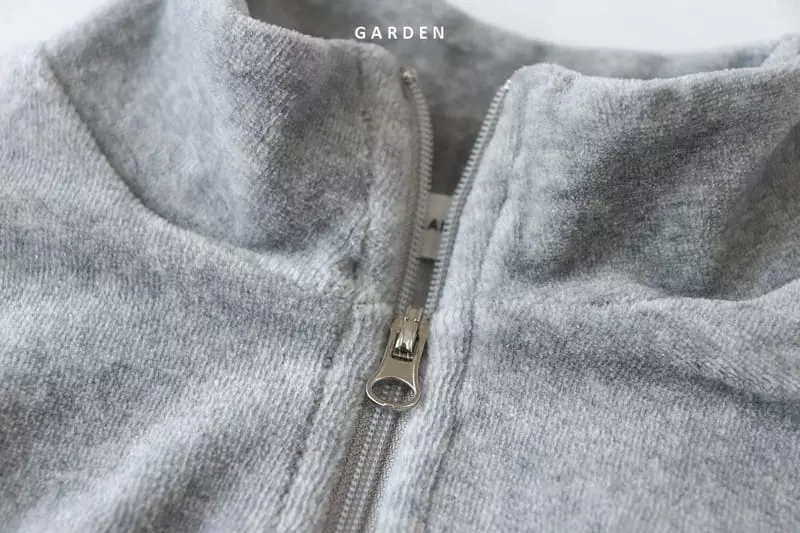 Garden - Korean Children Fashion - #todddlerfashion - Velvet Half Open Tee - 9