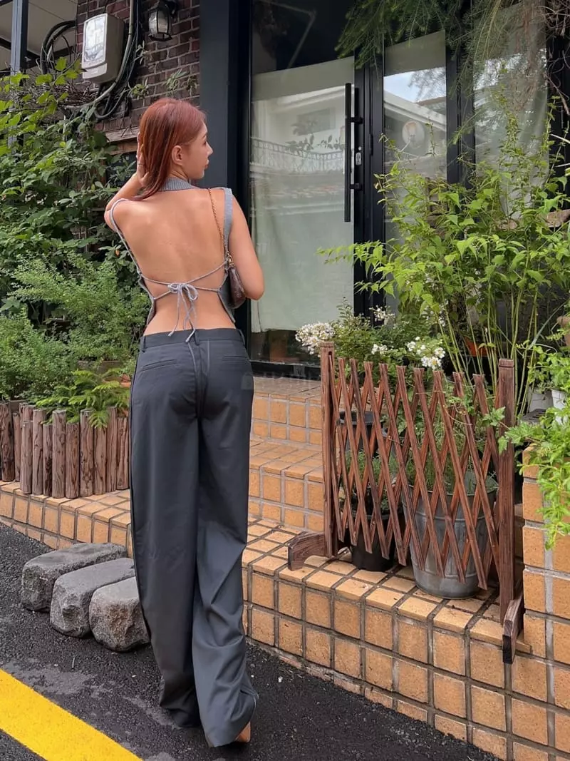 Gateless - Korean Women Fashion - #momslook - Pattern Vest Knit - 6