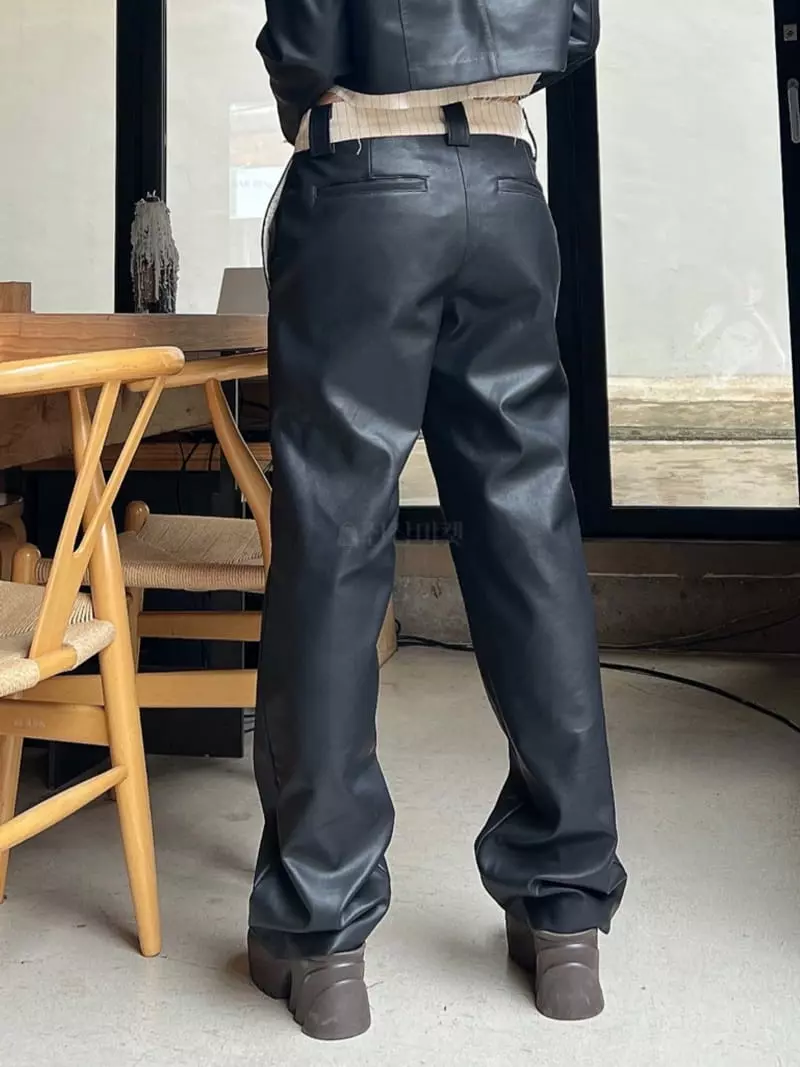 Gateless - Korean Women Fashion - #momslook - Like Leather pants - 6